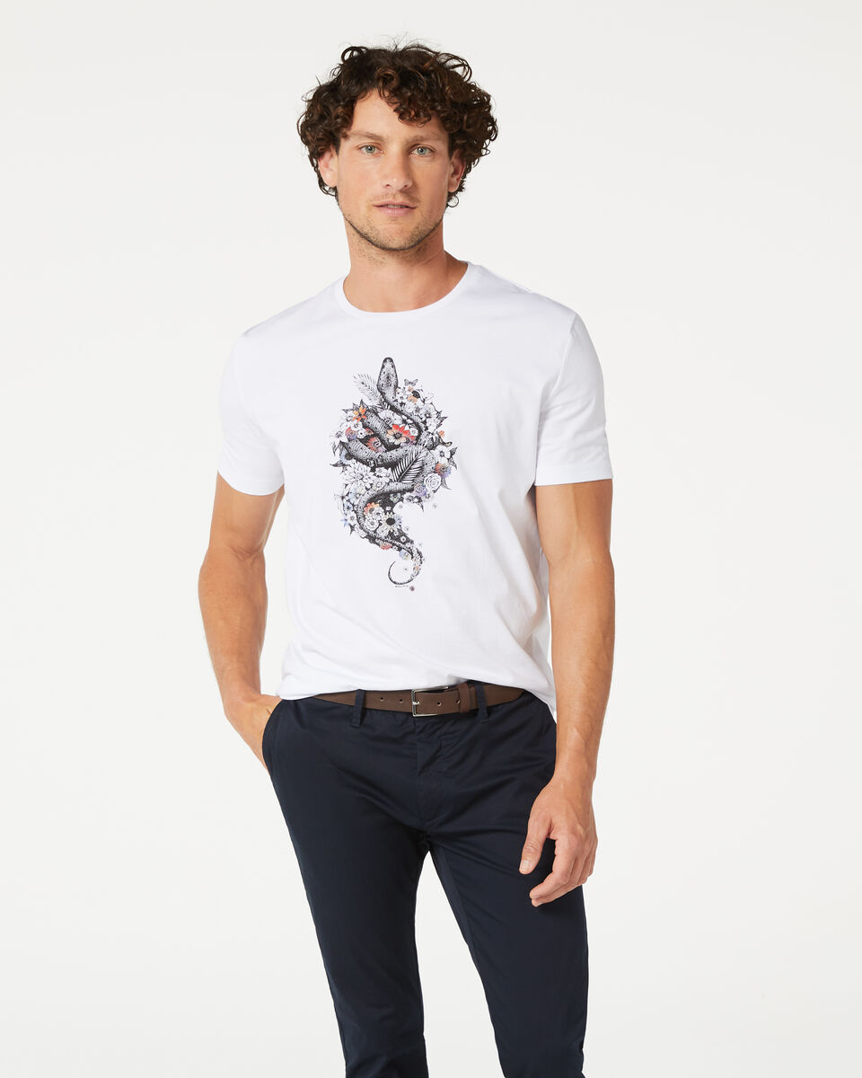 Snake T-Shirt, White/Multi, hi-res